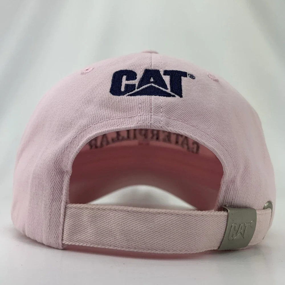 Caterpillar Pink Hat CAT Adjustable Strapback Cotton Baseball Cap